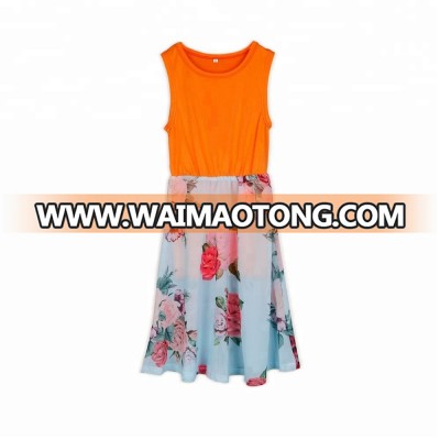 New Style Personalized Chiffon Long Dress For Kids