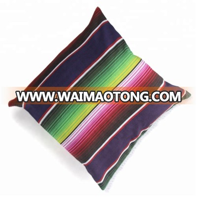 New Arrival Fashionable Rainbow Striped Pillow Cover