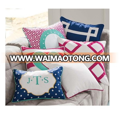 Customized Mix N Match Monogram Pillow Cover