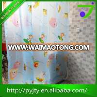 New popular transparent printed peva shower curtain