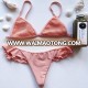 YY2040 Latest Arrival Young Girls Hot fashion scallopTwo Piece Bikini Swimwear