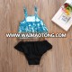 Ruffle Top With Black Shorts Baby Girls Swimwear Bikini Printed Beach Wear Kids baby swimwear