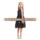 Fashion Design Jersey Tank Little Black Lace Dress For 8 Years