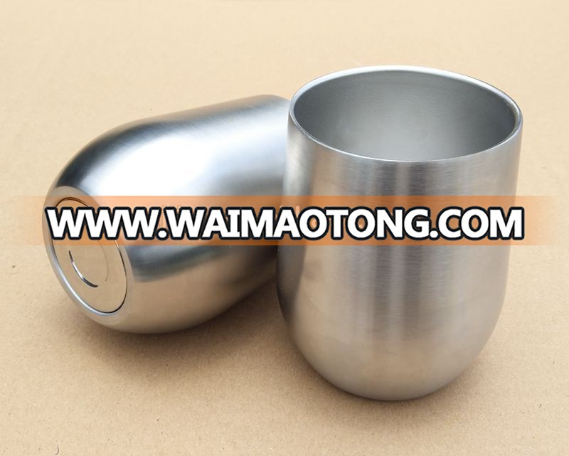 High Quality Stainless Steel Egg Shaped Wine Cup, Double Wall Vacuum Insulated Wine tumbler